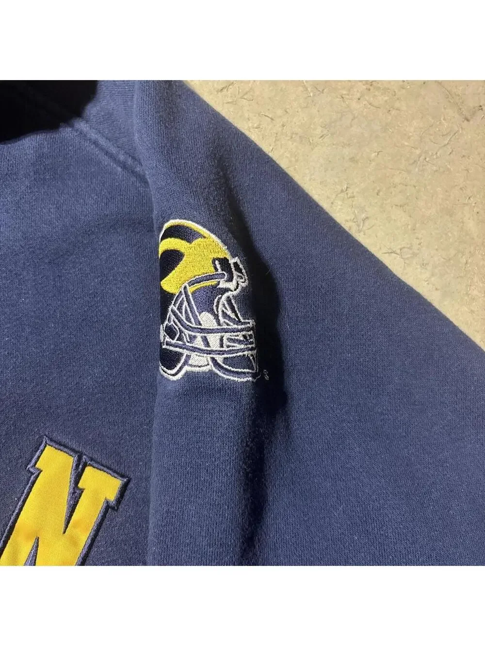 Vintage Y2K Nike Center Swoosh Michigan Wolverines Hoodie Mens L NCAA